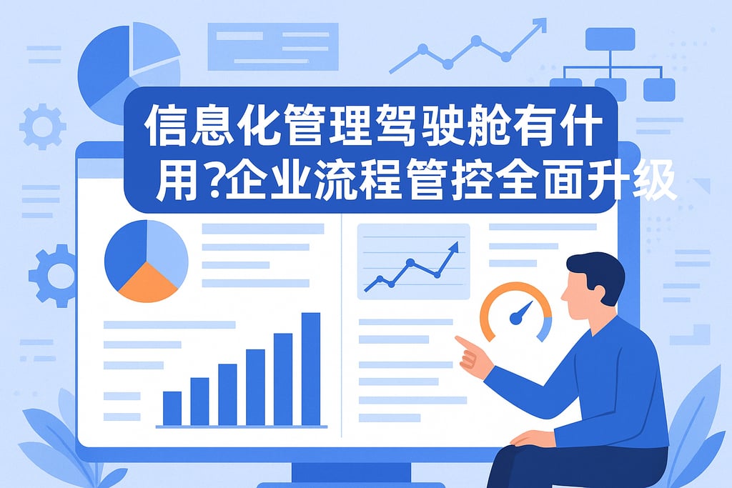 信息化管理驾驶舱有什么用？企业流程管控全面升级