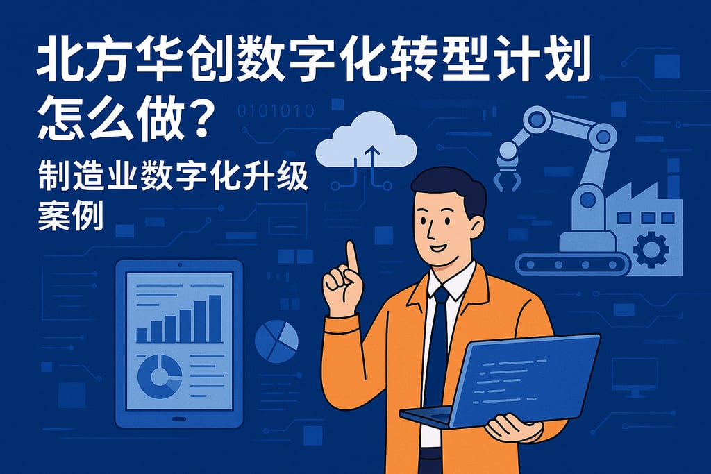 北方华创数字化转型计划怎么做？制造业数字化升级案例