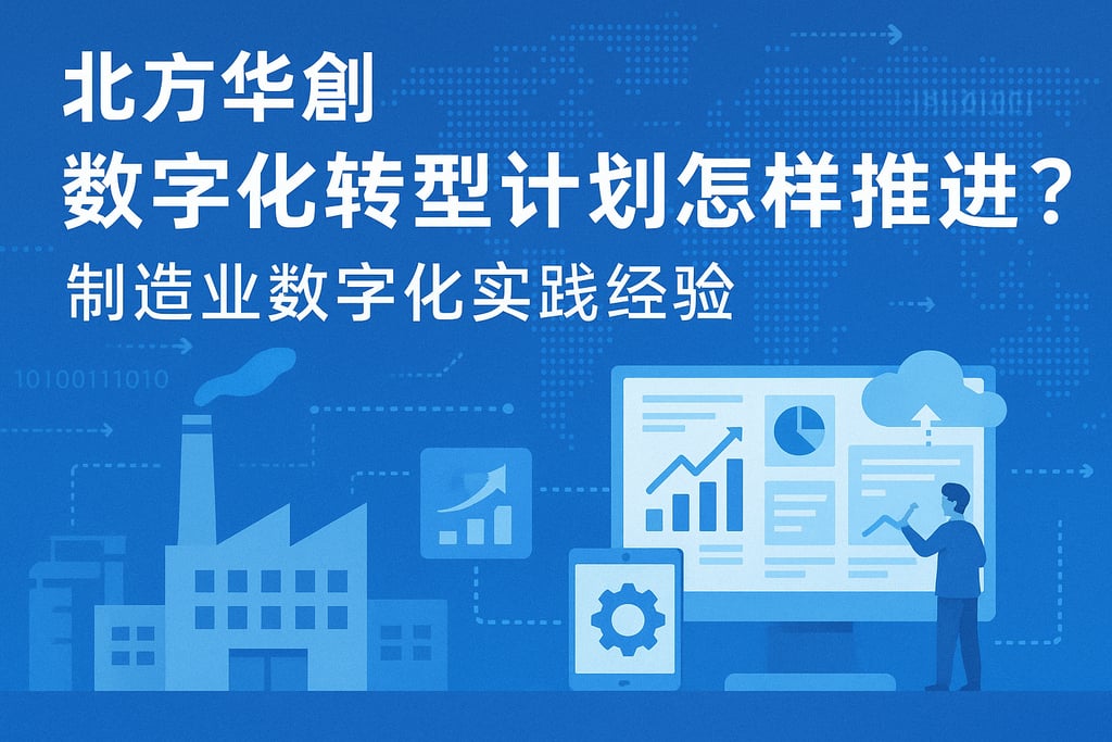 北方华创数字化转型计划怎样推进？制造业数字化实践经验