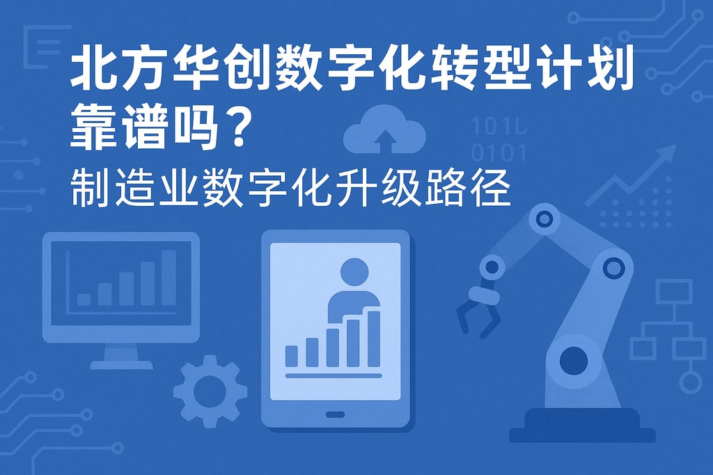 北方华创数字化转型计划靠谱吗？制造业数字化升级路径