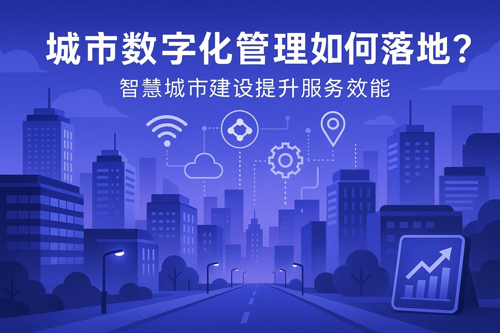 城市数字化管理如何落地？智慧城市建设提升服务效能
