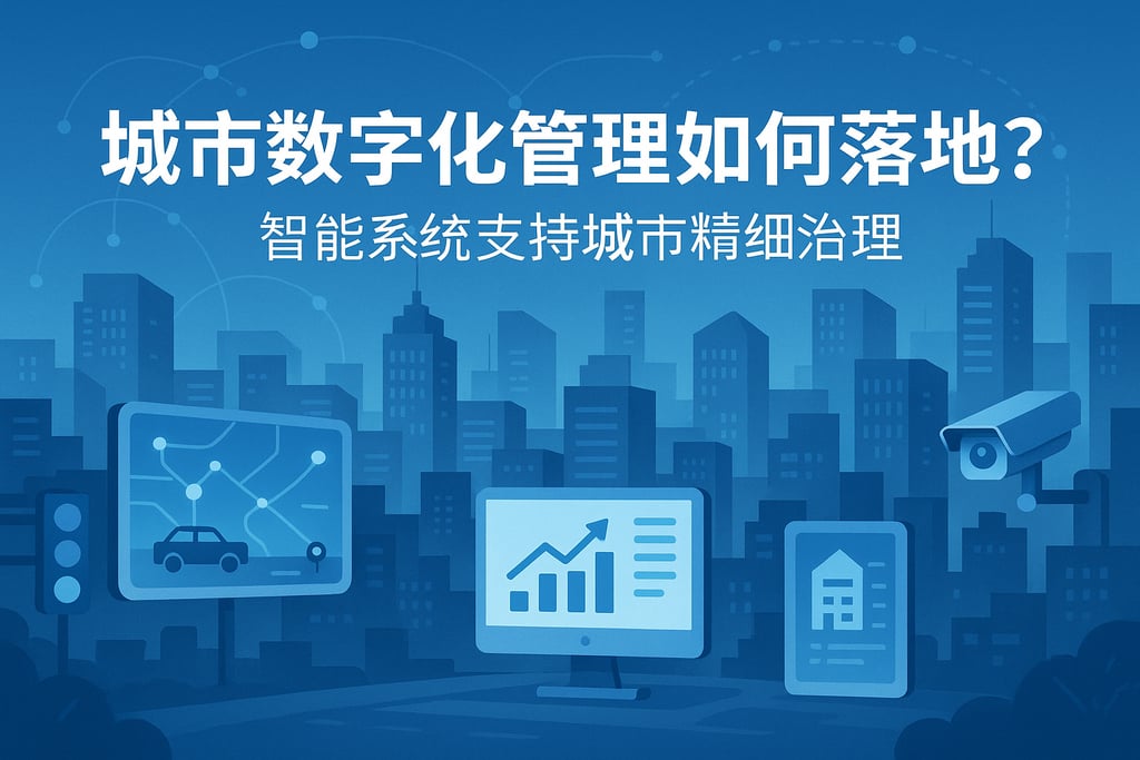 城市数字化管理如何落地？智能系统支持城市精细治理