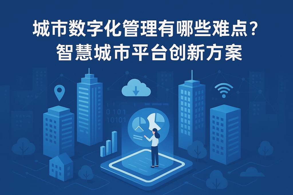 城市数字化管理有哪些难点？智慧城市平台创新方案