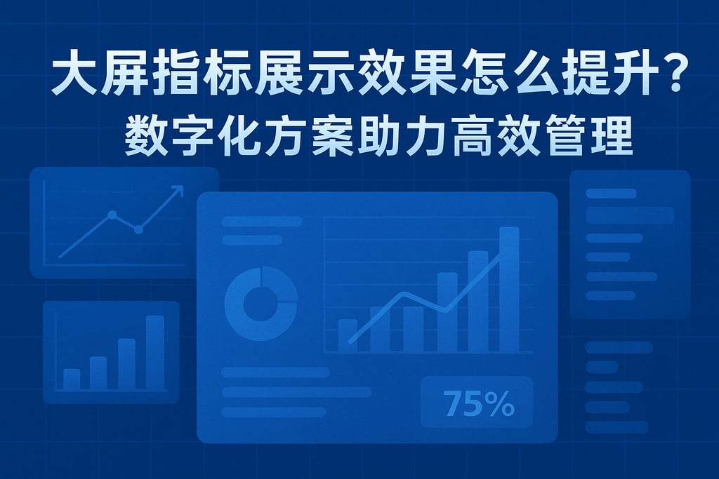 大屏指标展示效果怎么提升？数字化方案助力高效管理
