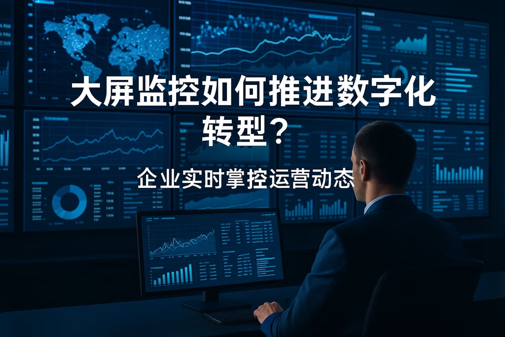 大屏监控如何推进数字化转型？企业实时掌控运营动态