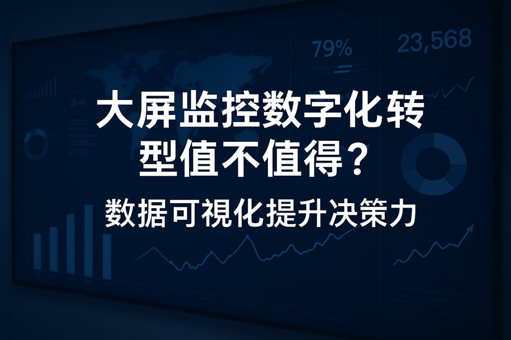 大屏监控数字化转型值不值得？数据可视化提升决策力