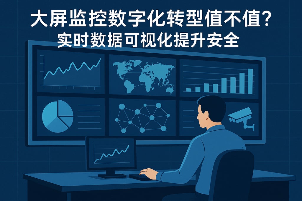 大屏监控数字化转型值不值？实时数据可视化提升安全