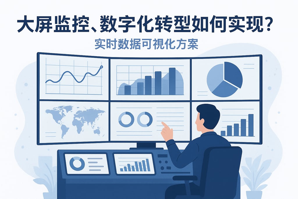 大屏监控数字化转型如何实现？实时数据可视化方案