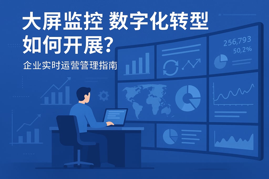 大屏监控数字化转型如何开展？企业实时运营管理指南