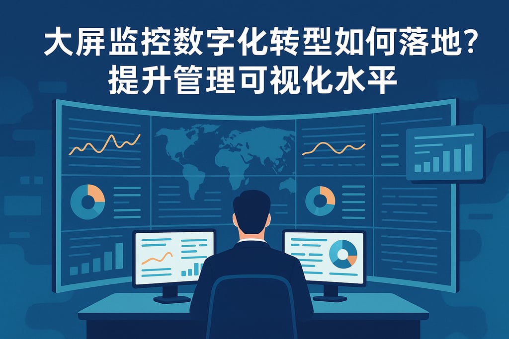大屏监控数字化转型如何落地？提升管理可视化水平