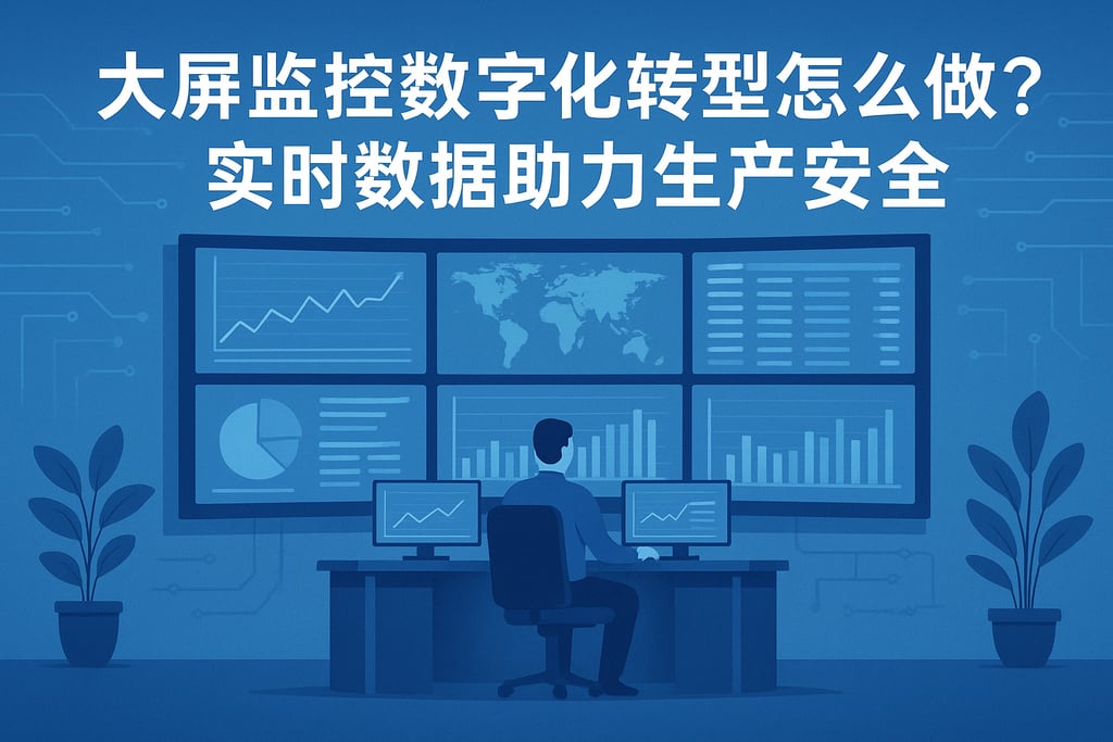大屏监控数字化转型怎么做？实时数据助力生产安全