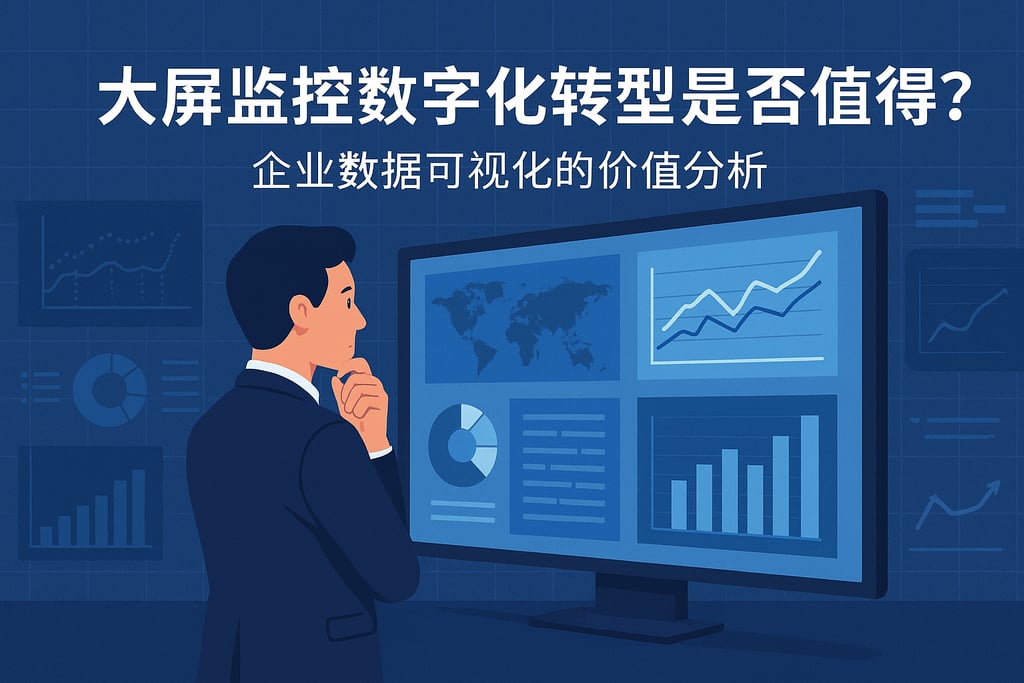 大屏监控数字化转型是否值得？企业数据可视化的价值分析