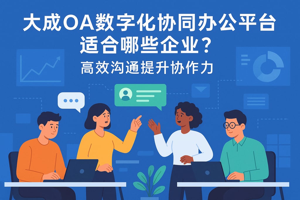 大成oa数字化协同办公平台适合哪些企业？高效沟通提升协作力