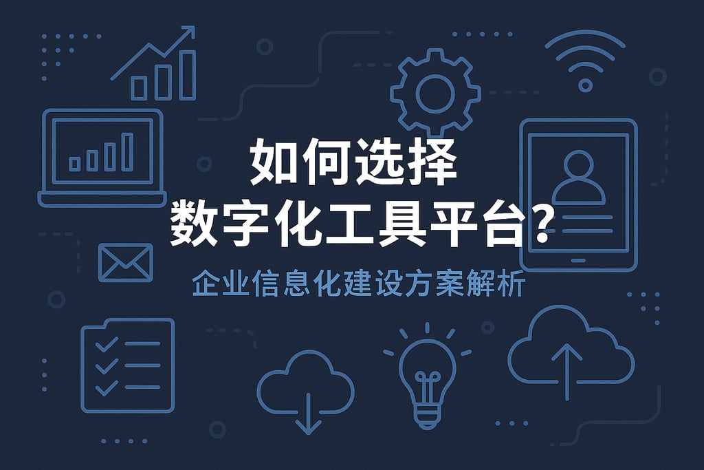 如何选择数字化工具平台？企业信息化建设方案解析