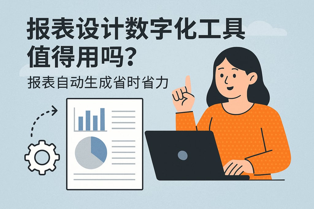 强制报表设计数字化工具值得用吗？报表自动生成省时省力