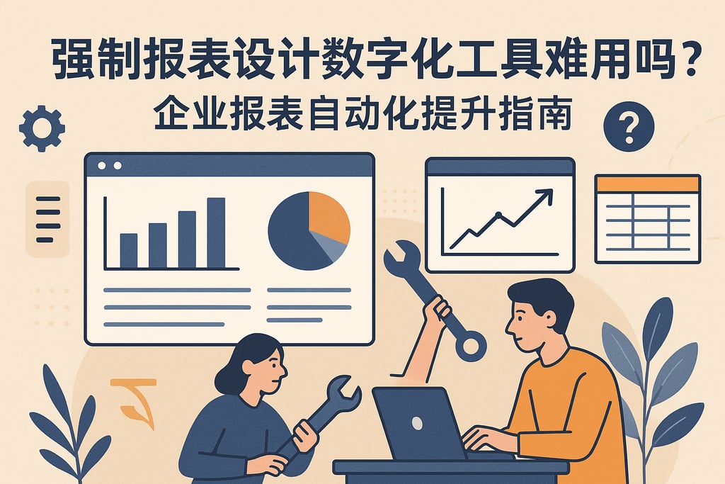 强制报表设计数字化工具难用吗？企业报表自动化提升指南