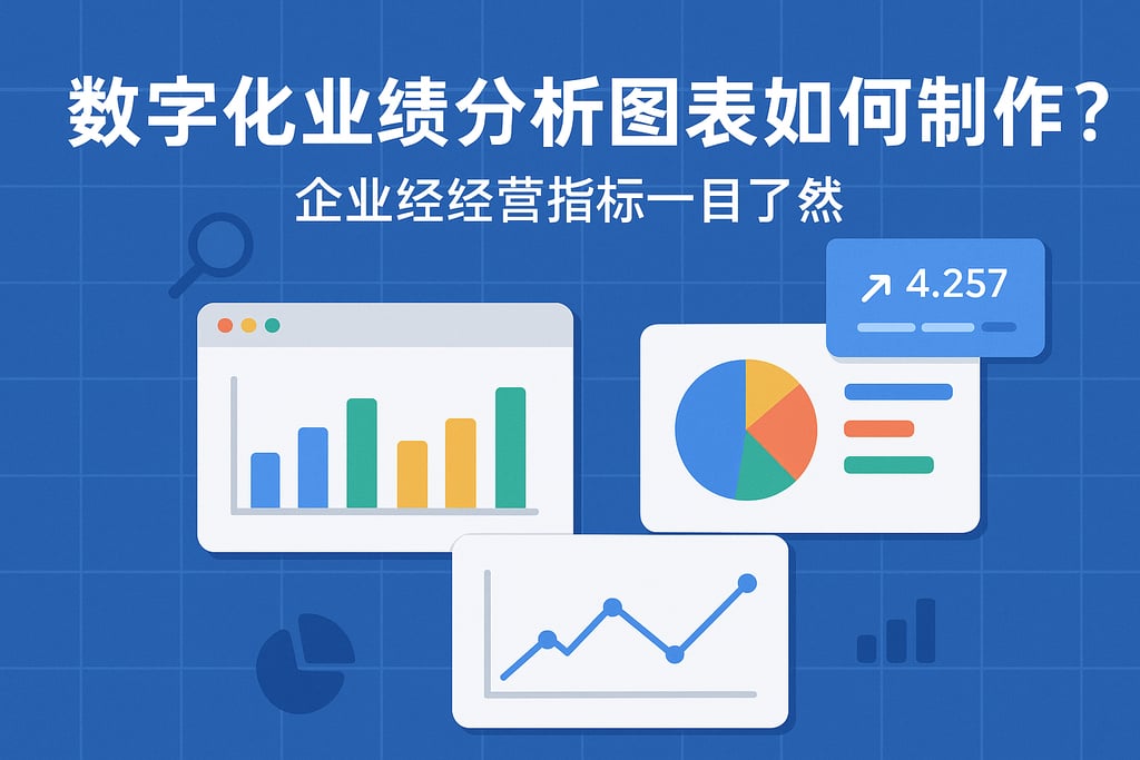 数字化业绩分析图表如何制作？企业经营指标一目了然