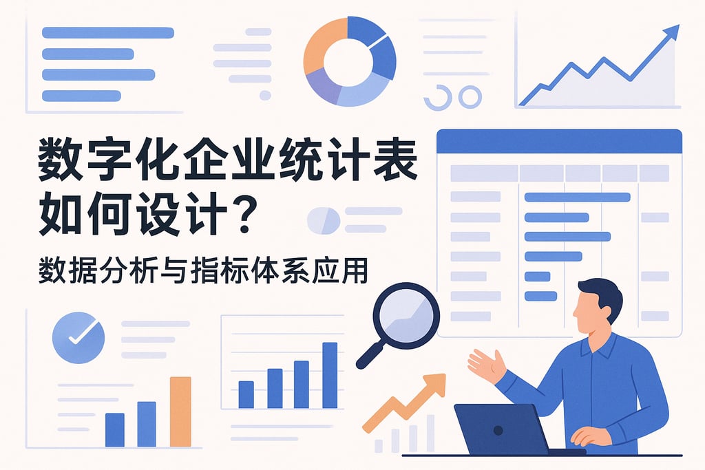 数字化企业统计表如何设计？数据分析与指标体系应用