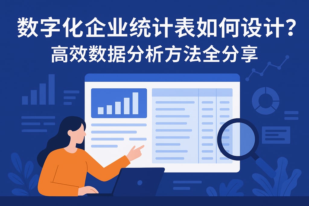 数字化企业统计表如何设计？高效数据分析方法全分享