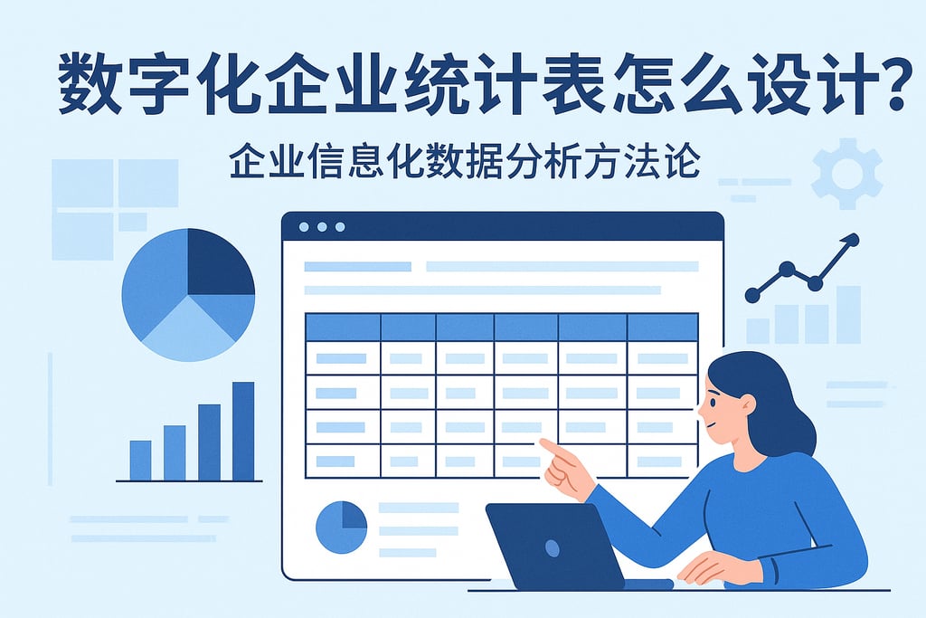 数字化企业统计表怎么设计？企业信息化数据分析方法论