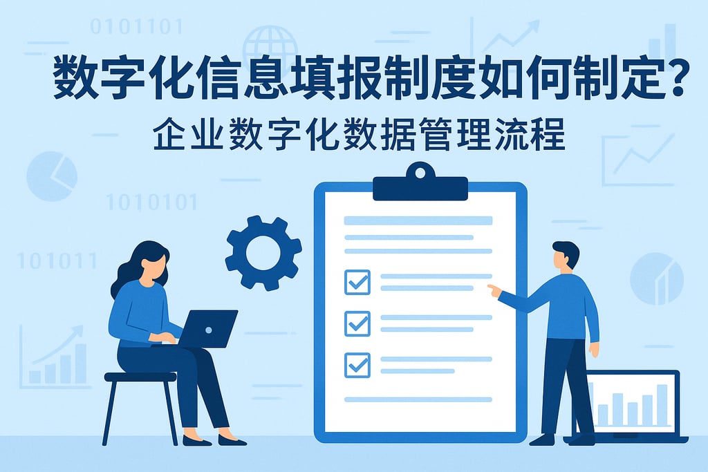 数字化信息填报制度如何制定？企业数字化数据管理流程