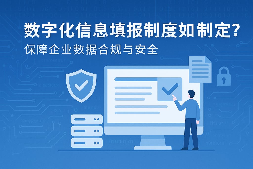 数字化信息填报制度如何制定？保障企业数据合规与安全