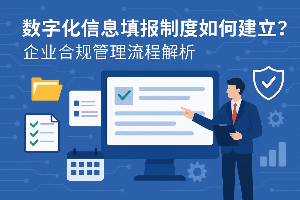 数字化信息填报制度如何建立？企业合规管理流程解析