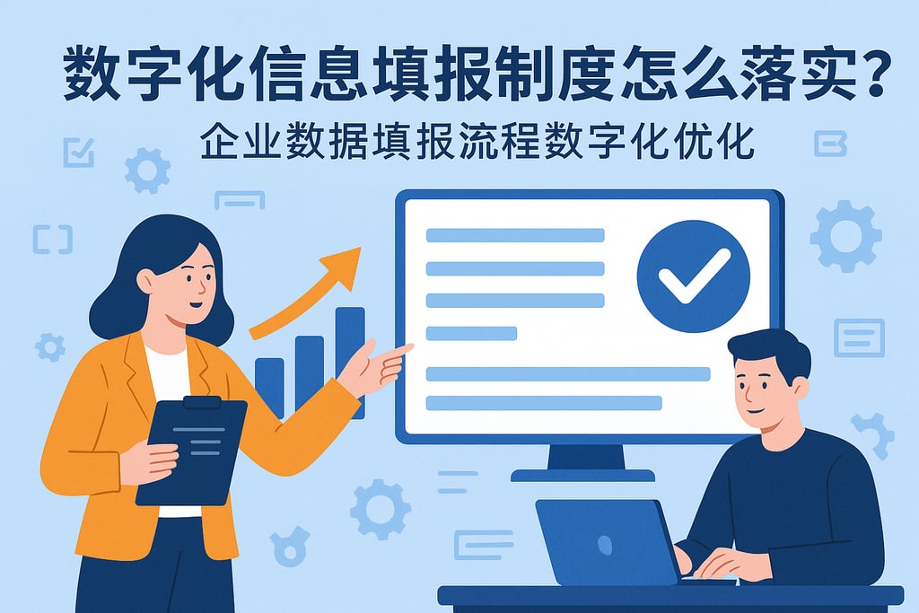 数字化信息填报制度怎么落实？企业数据填报流程数字化优化