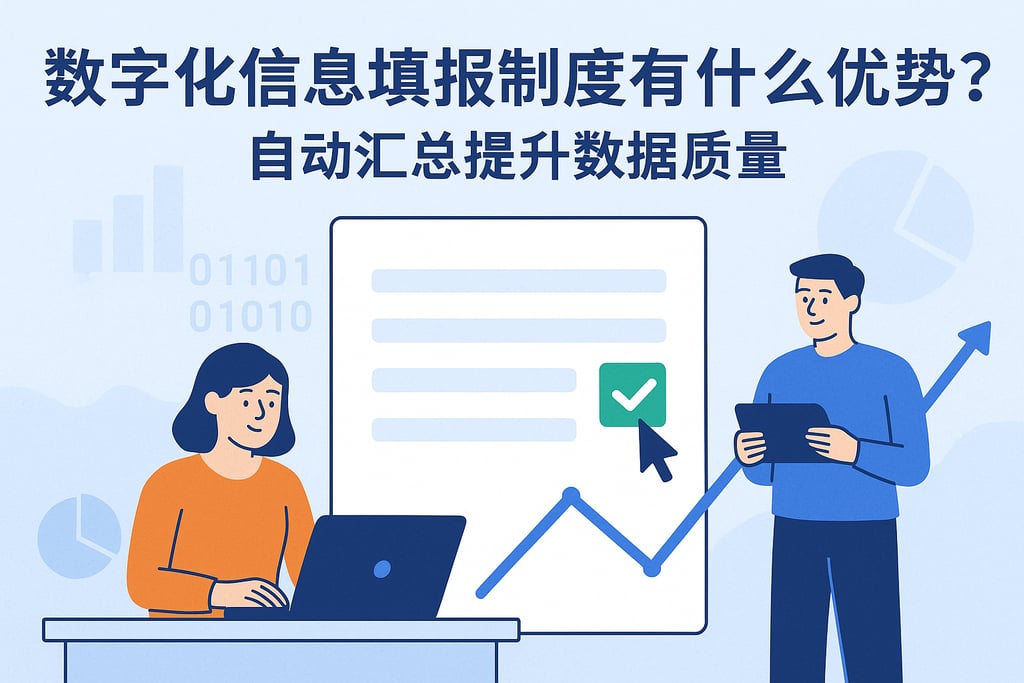 数字化信息填报制度有什么优势？自动汇总提升数据质量