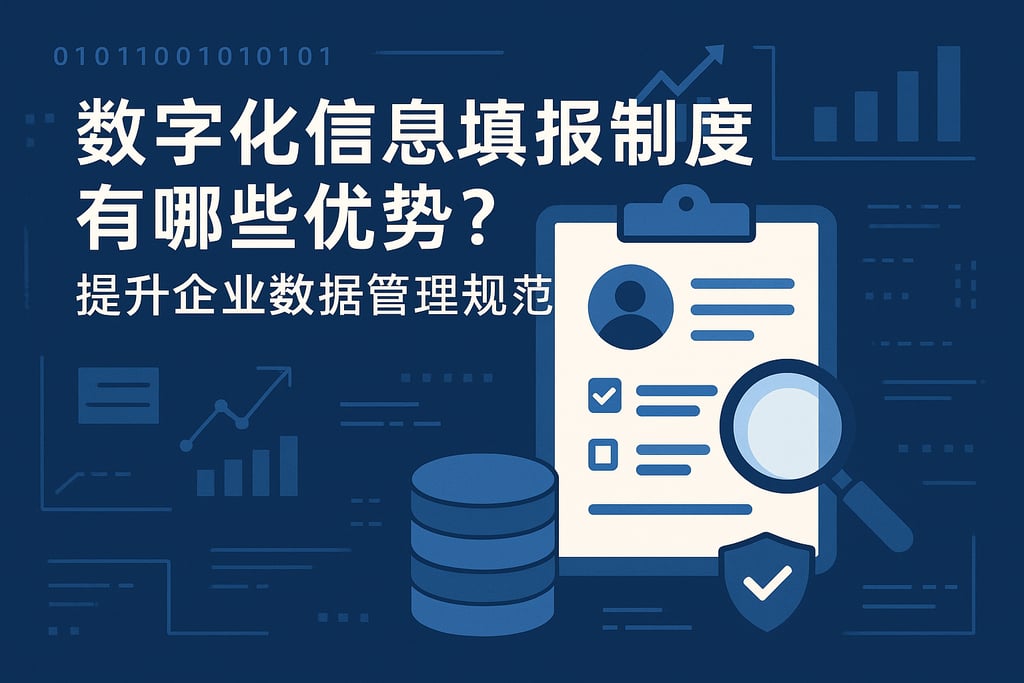 数字化信息填报制度有哪些优势？提升企业数据管理规范
