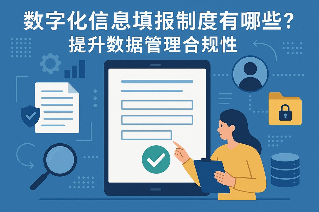 数字化信息填报制度有哪些优势？提升数据管理合规性