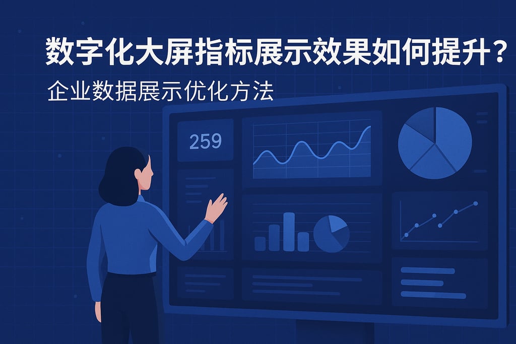 数字化大屏指标展示效果如何提升？企业数据展示优化方法
