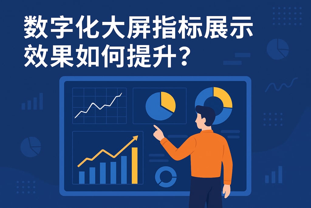 数字化大屏指标展示效果如何提升？数据可视化美观实用