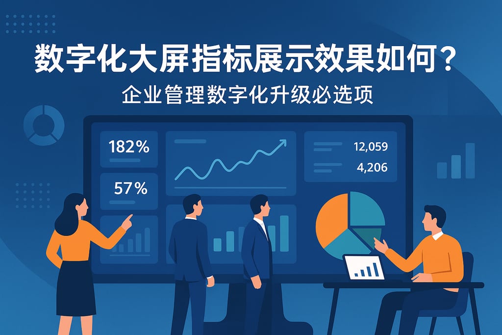 数字化大屏指标展示效果如何？企业管理数字化升级必选项