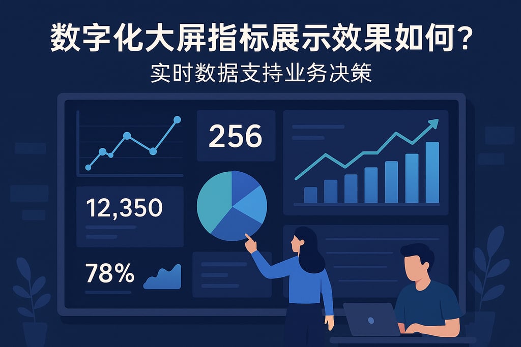 数字化大屏指标展示效果如何？实时数据支持业务决策
