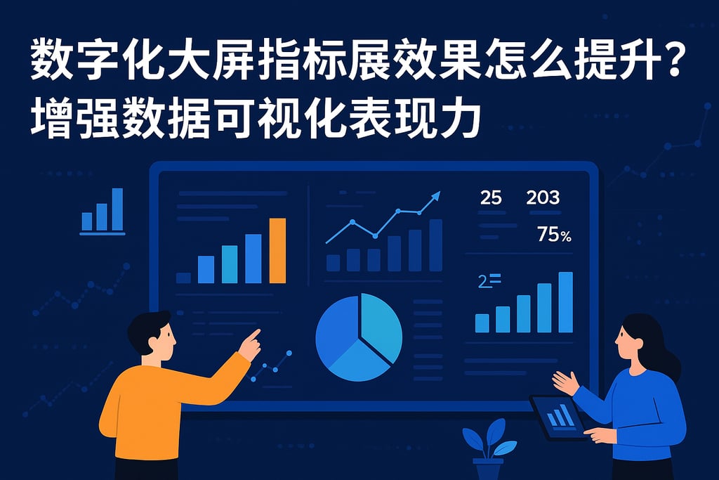 数字化大屏指标展示效果怎么提升？增强数据可视化表现力