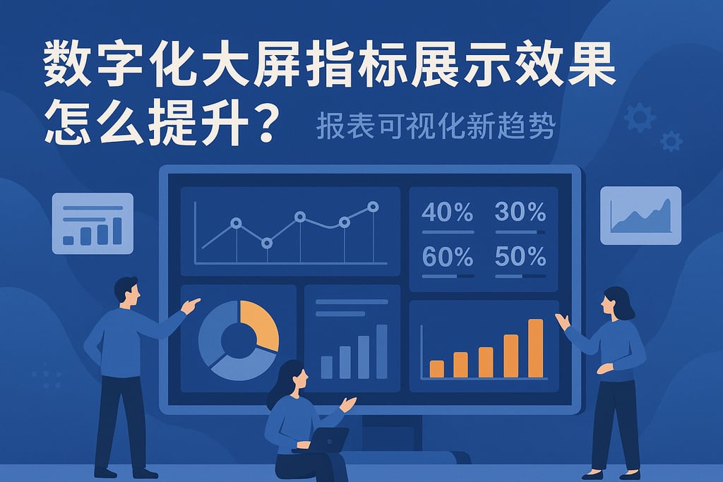 数字化大屏指标展示效果怎么提升？报表可视化新趋势