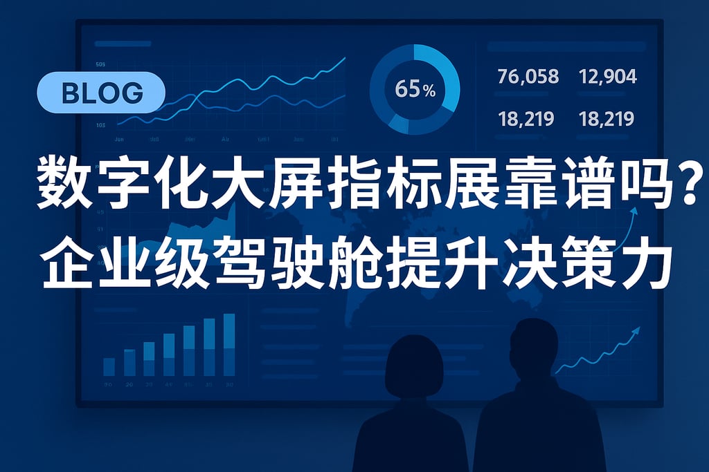 数字化大屏指标展示靠谱吗？企业级驾驶舱提升决策力