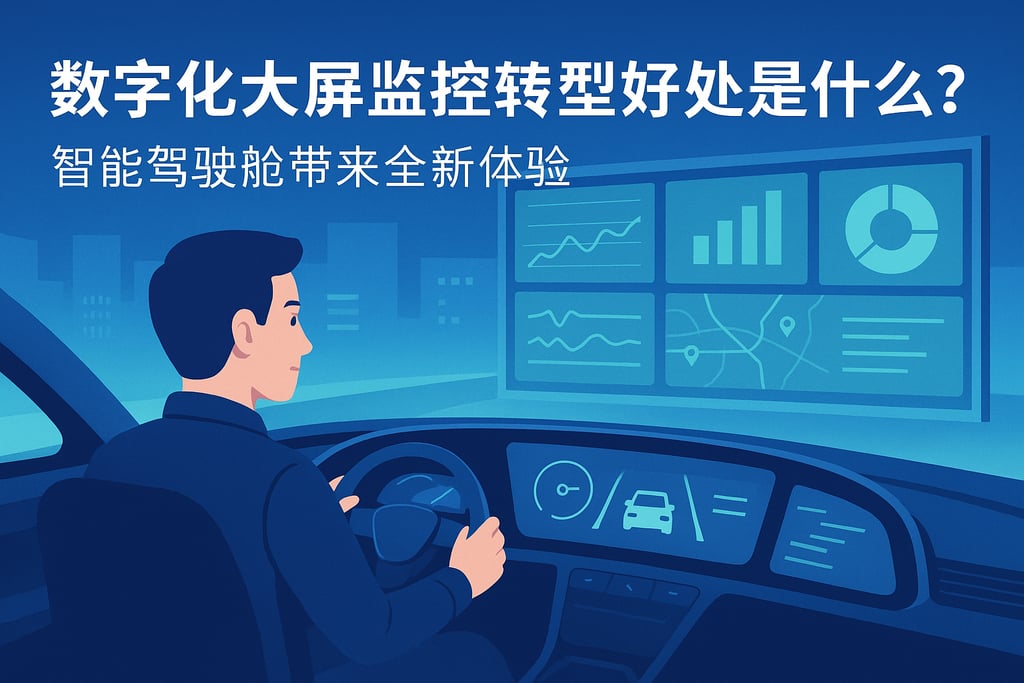 数字化大屏监控转型好处是什么？智能驾驶舱带来全新体验