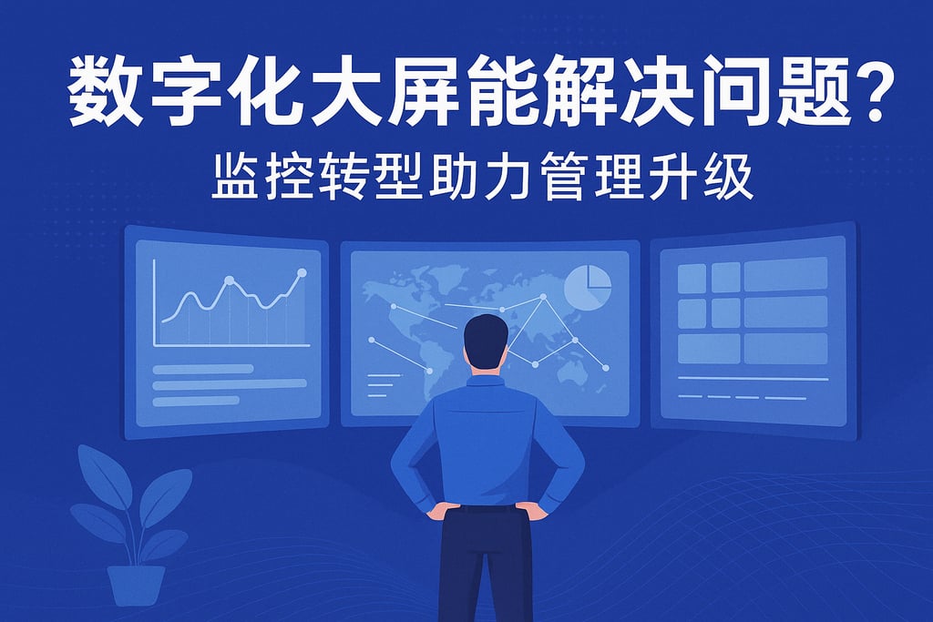 数字化大屏能解决哪些问题？监控转型助力管理升级