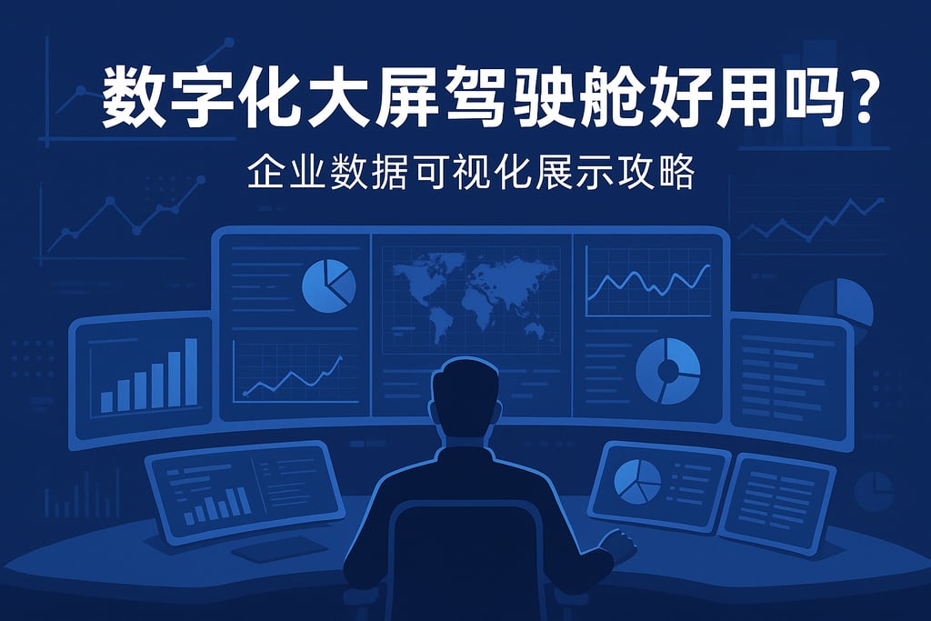 数字化大屏驾驶舱好用吗？企业数据可视化展示攻略