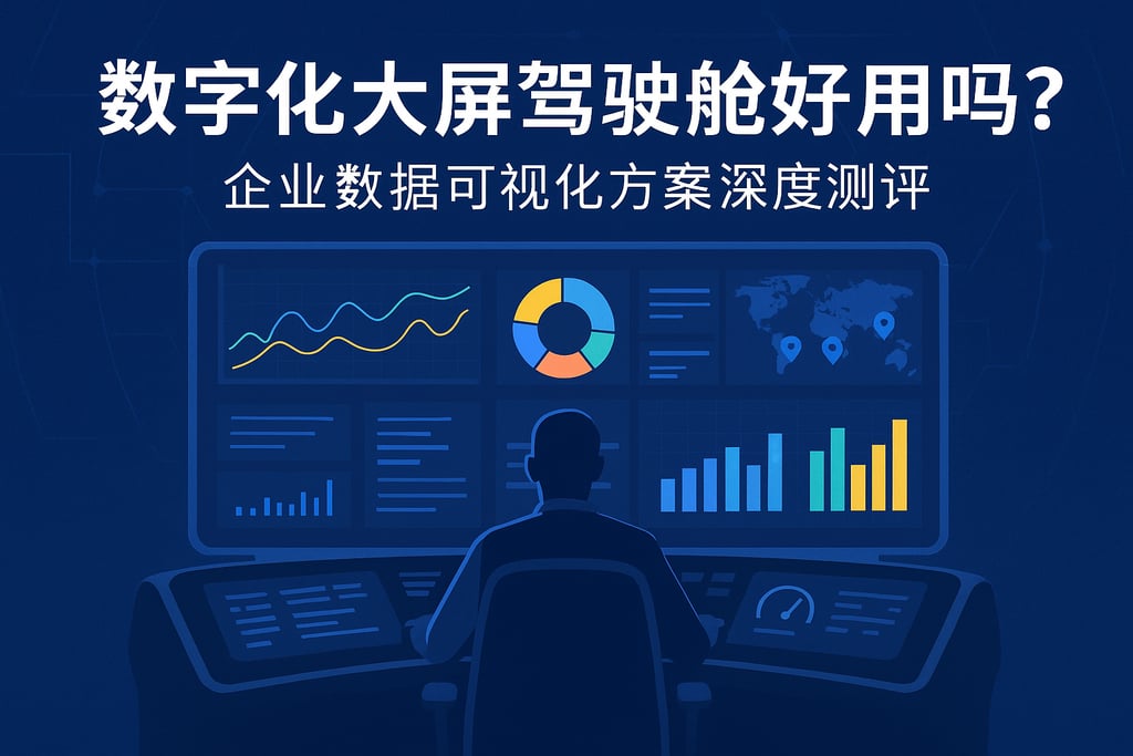 数字化大屏驾驶舱好用吗？企业数据可视化方案深度测评