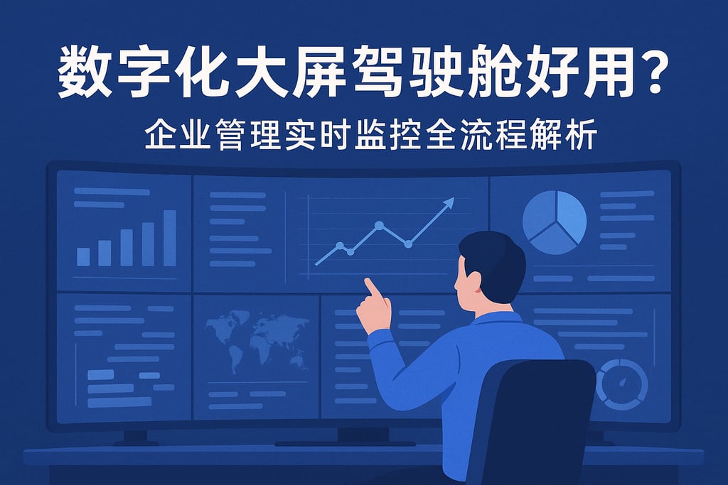 数字化大屏驾驶舱好用吗？企业管理实时监控全流程解析