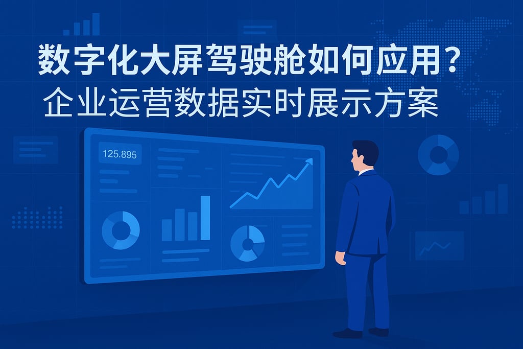 数字化大屏驾驶舱如何应用？企业运营数据实时展示方案
