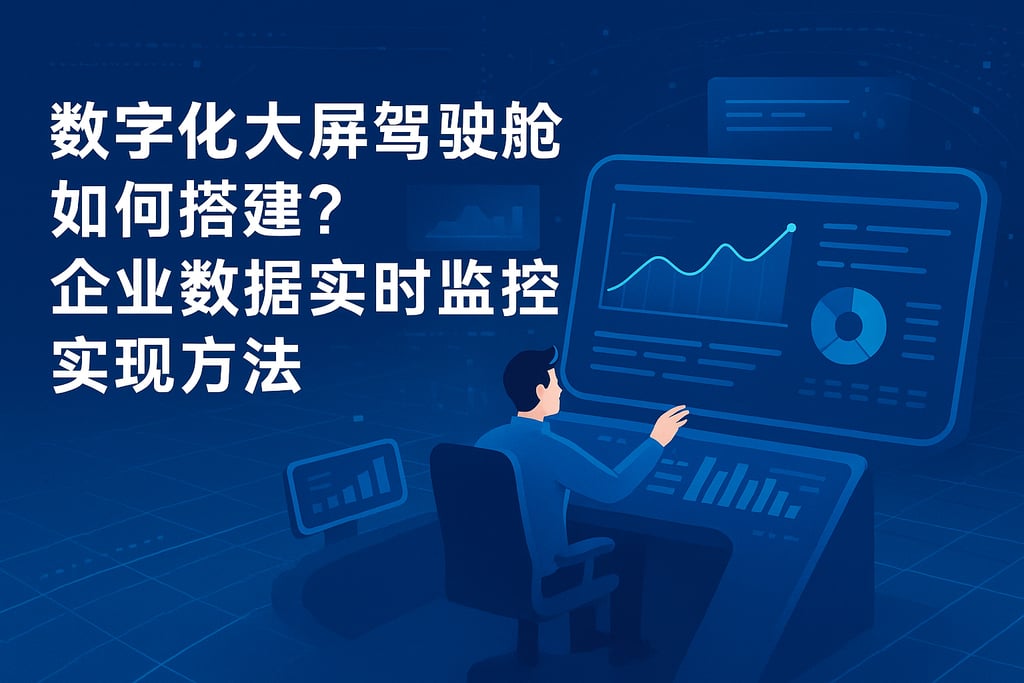数字化大屏驾驶舱如何搭建？企业数据实时监控实现方法