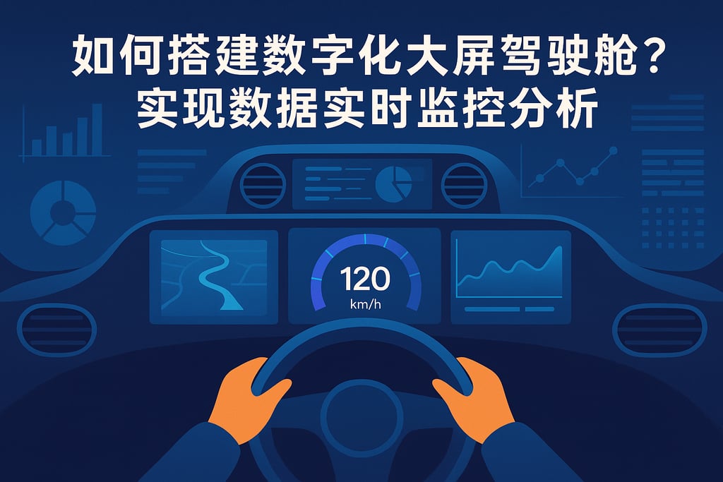数字化大屏驾驶舱如何搭建？实现数据实时监控分析