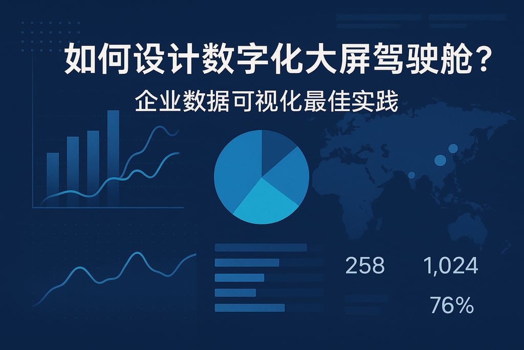 数字化大屏驾驶舱如何设计？企业数据可视化最佳实践