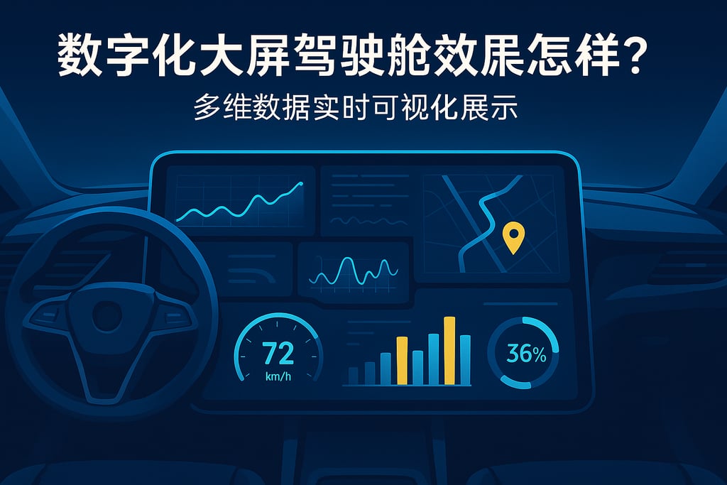 数字化大屏驾驶舱效果怎么样？多维数据实时可视化展示