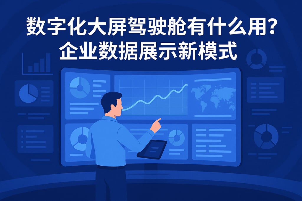 数字化大屏驾驶舱有什么用？企业数据展示新模式