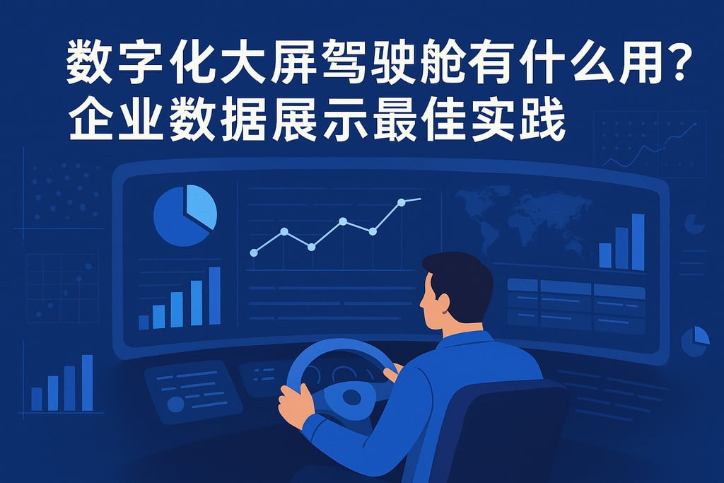 数字化大屏驾驶舱有什么用？企业数据展示最佳实践